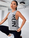 Buy SHEIN Sport Gameset Letter Graphic Sports Tank Top Gym Top in Pakistan
