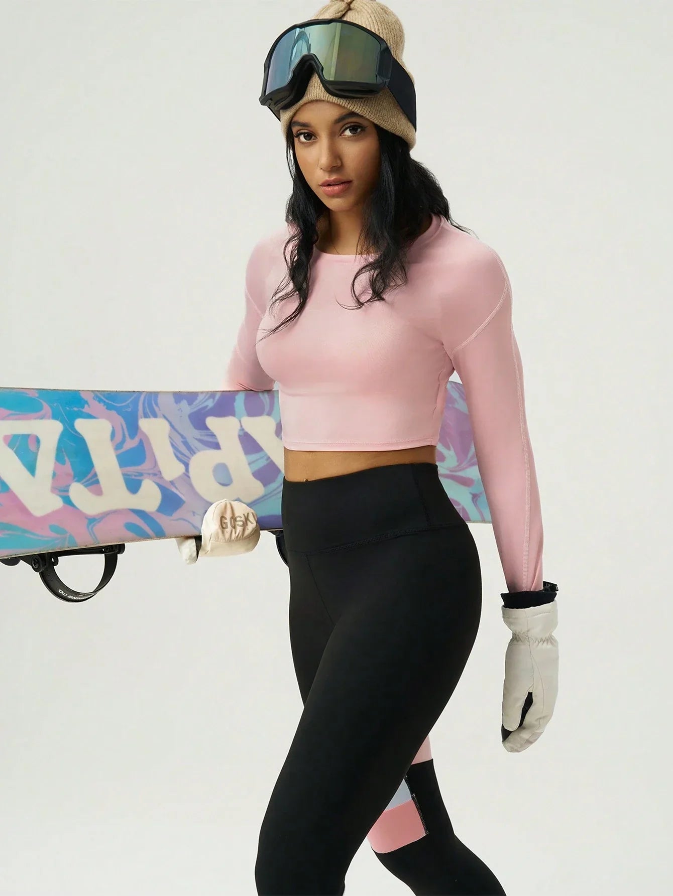 Buy SHEIN Sport Studio Color Block High Elasticity Women's Sports Suit in Pakistan