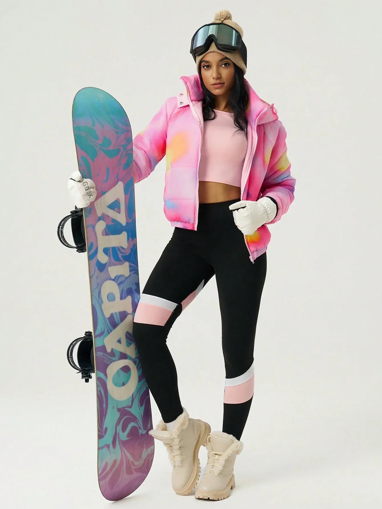 Buy SHEIN Sport Studio Color Block High Elasticity Women's Sports Suit in Pakistan