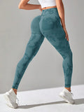 Buy SHEIN Sport Studio High Stretch Seamless Absorbs Sweat Quick-Drying Graphic Print Sports Leggings in Pakistan