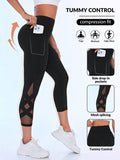 Buy SHEIN Sport Studio Solid Color Elastic Summer Sports Leggings in Pakistan