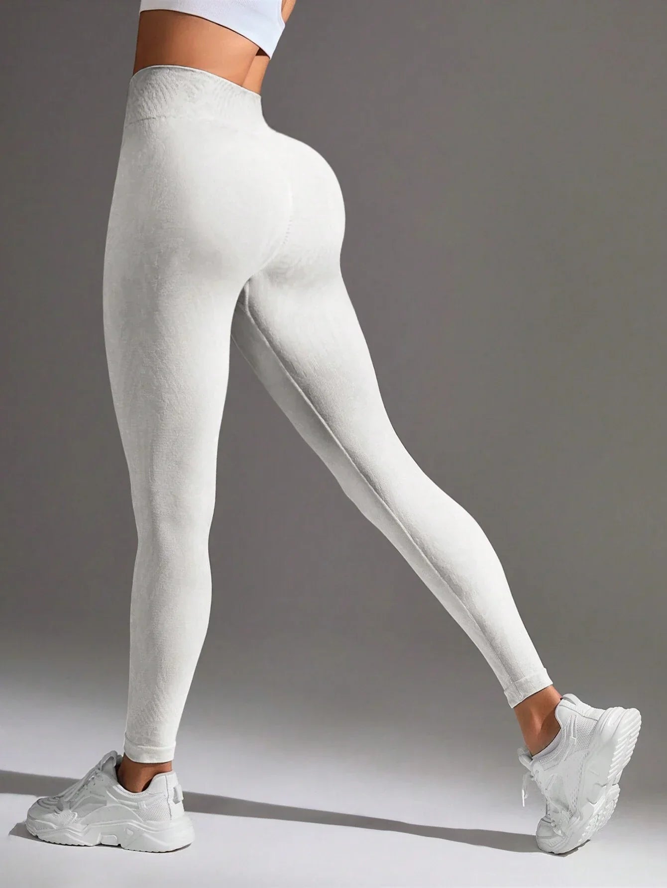 Buy SHEIN Sport Studio Women Simple High Elasticity Seamless Sports Leggings in Pakistan