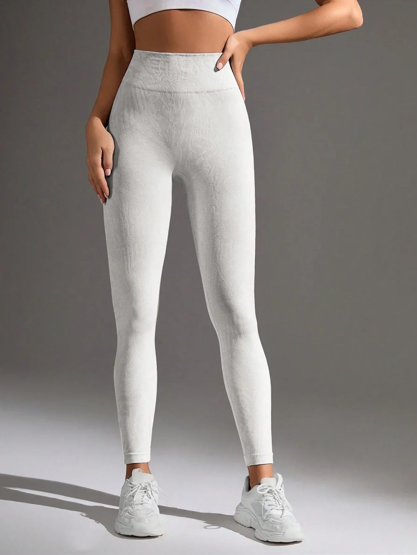 Buy SHEIN Sport Studio Women Simple High Elasticity Seamless Sports Leggings in Pakistan
