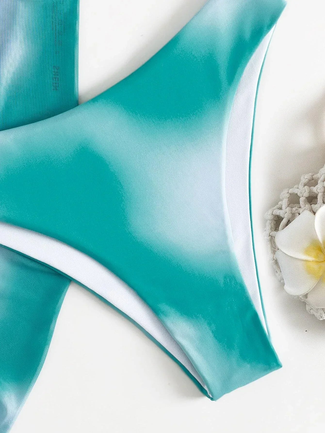 Buy SHEIN Swim Vcay 3pack Ombre Lace Up Bikini Swimsuit & Beach Skirt in Pakistan