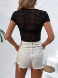 Buy SHEIN Unity Rhinestone Sheer Mesh Top Without Bra in Pakistan
