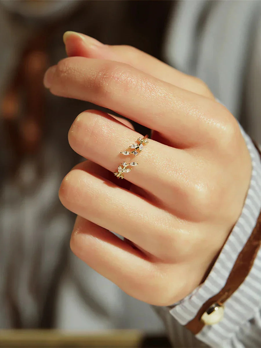 Buy SHEIN X Lucía Bellido Rhinestone Decor Cuff Ring 1pc in Pakistan