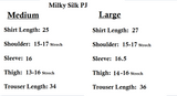 Buy Milky 100% Silk Imported Pajama Suit in Pakistan