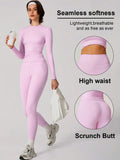 Buy SHEIN Set Women Simple Solid Color Sports Top And Pants Base Set Yoga Daily in Pakistan