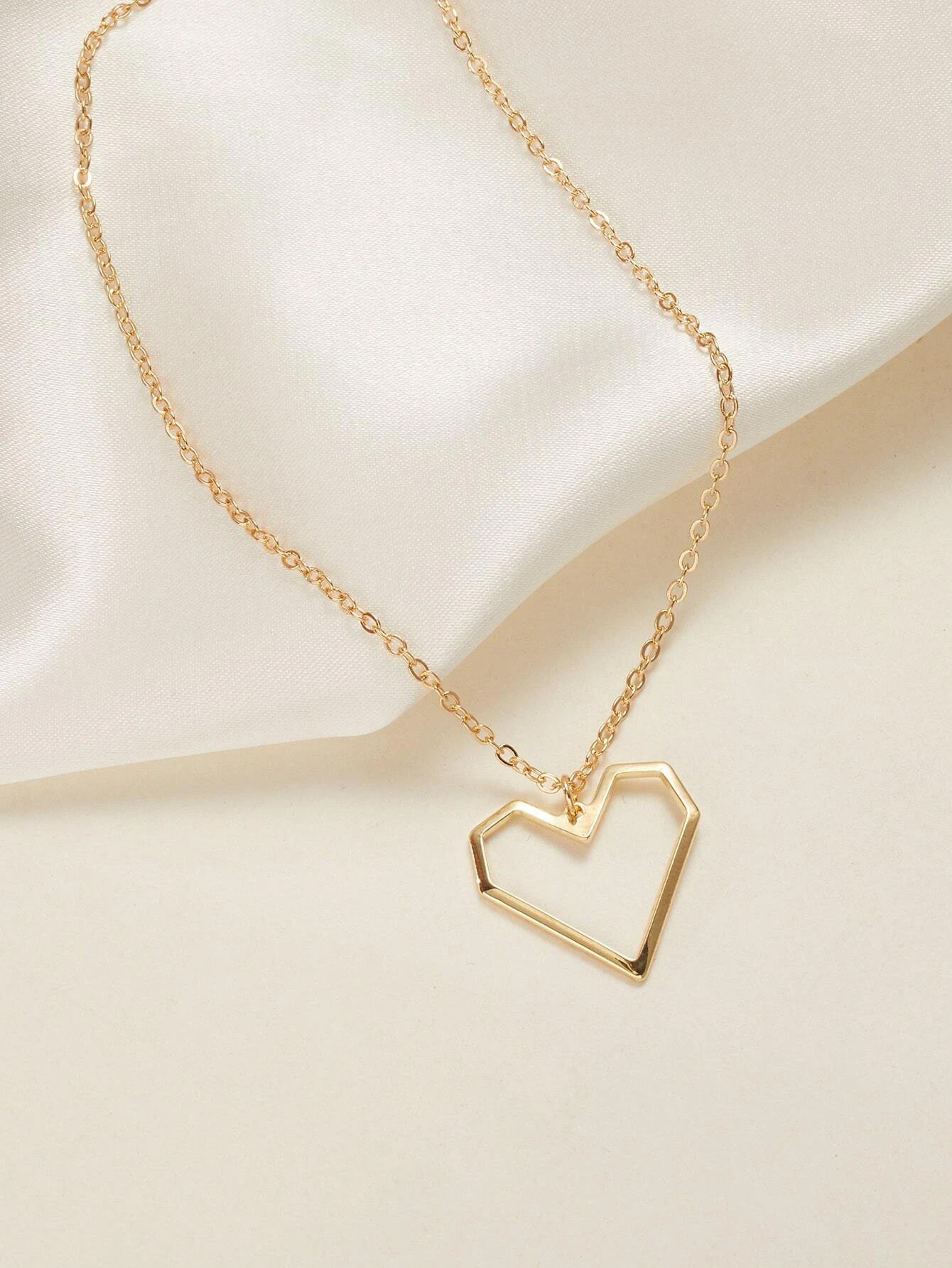 Buy Shein Heart Decor Necklace in Pakistan