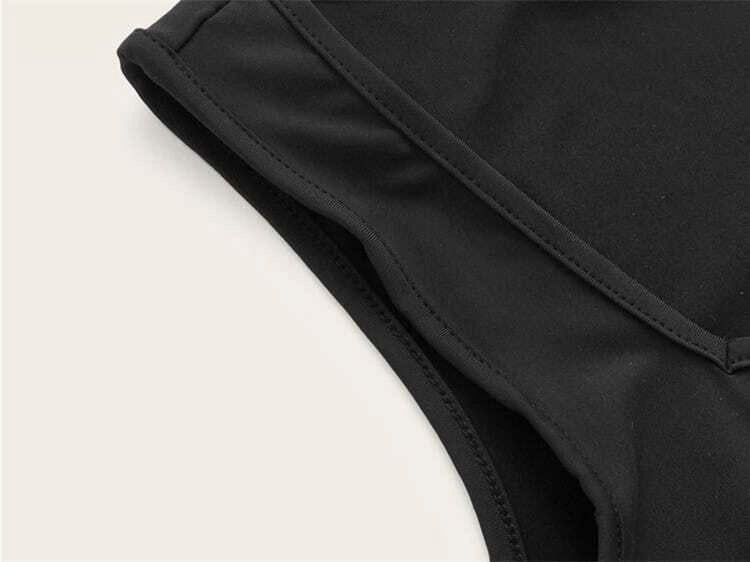 Buy Shein Ribbed Form-Fitting Cropped Tank Top in Pakistan