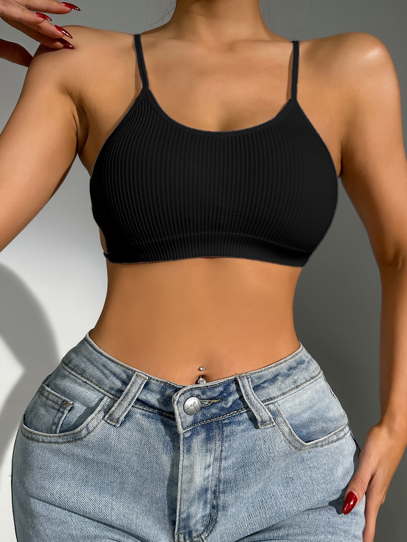Buy SHEIN Solid Backless Wireless Bra in Pakistan