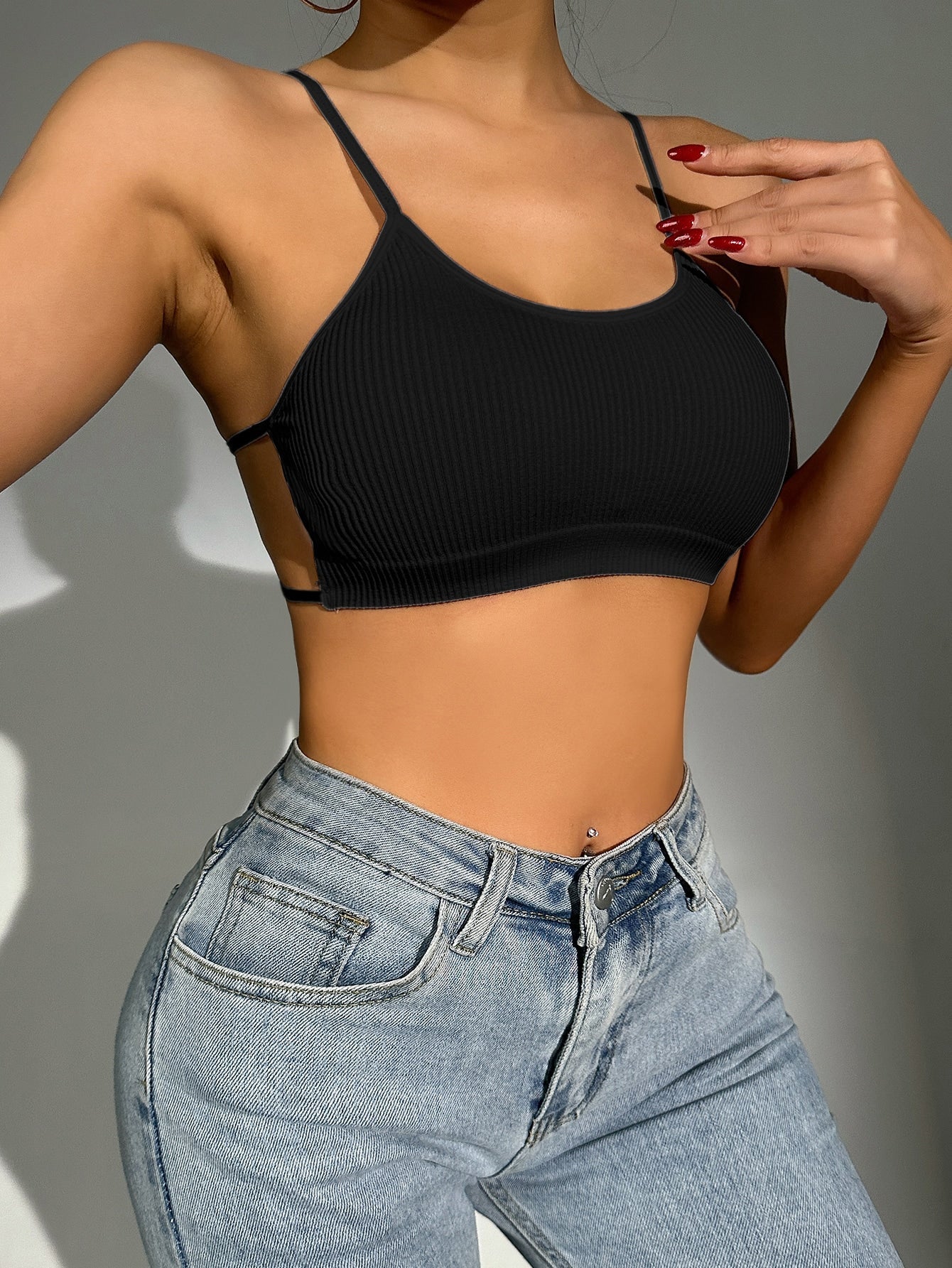 Buy SHEIN Solid Backless Wireless Bra in Pakistan