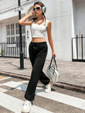 Buy SHEIN Solid Drawstring Waist Slant Pocket Sweatpants in Pakistan