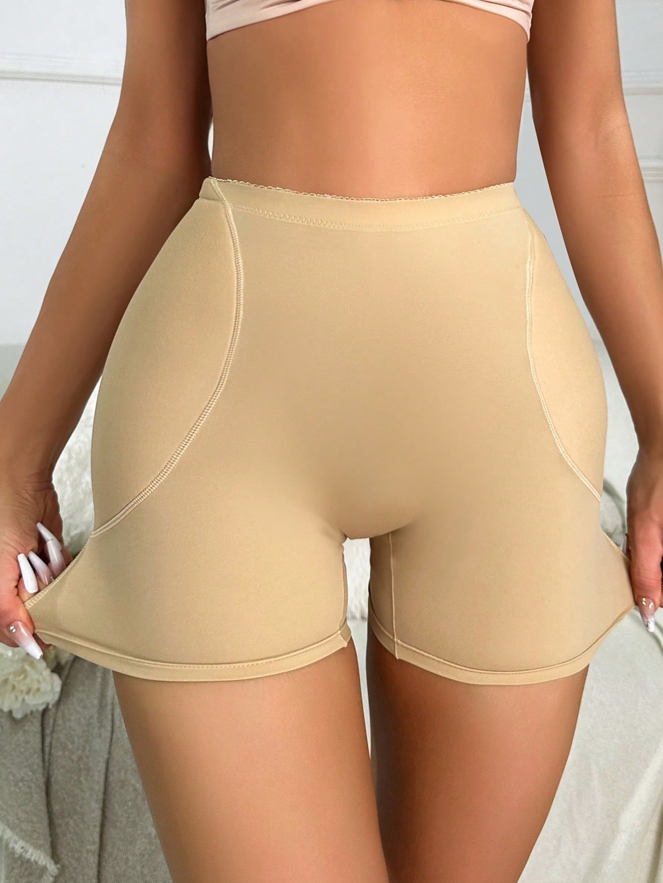 Buy SHEIN Solid High Waisted Shapewear Shorts in Pakistan