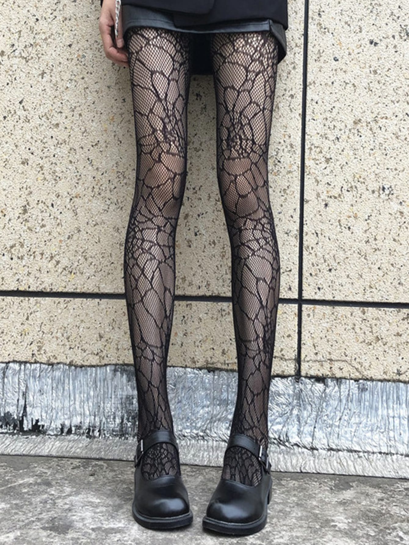 Buy SHEIN Spiderweb Pattern Fishnet Tights in Pakistan