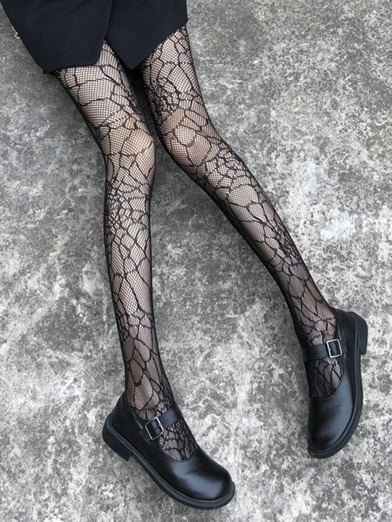 Buy SHEIN Spiderweb Pattern Fishnet Tights in Pakistan