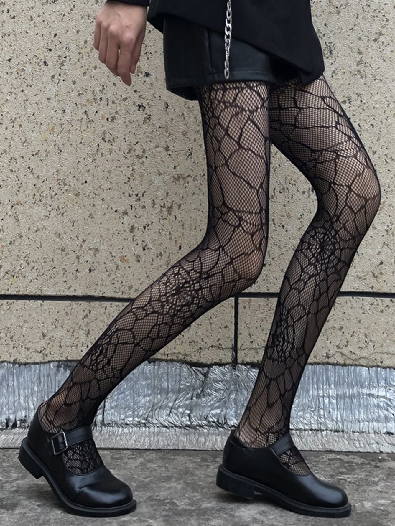 Buy SHEIN Spiderweb Pattern Fishnet Tights in Pakistan