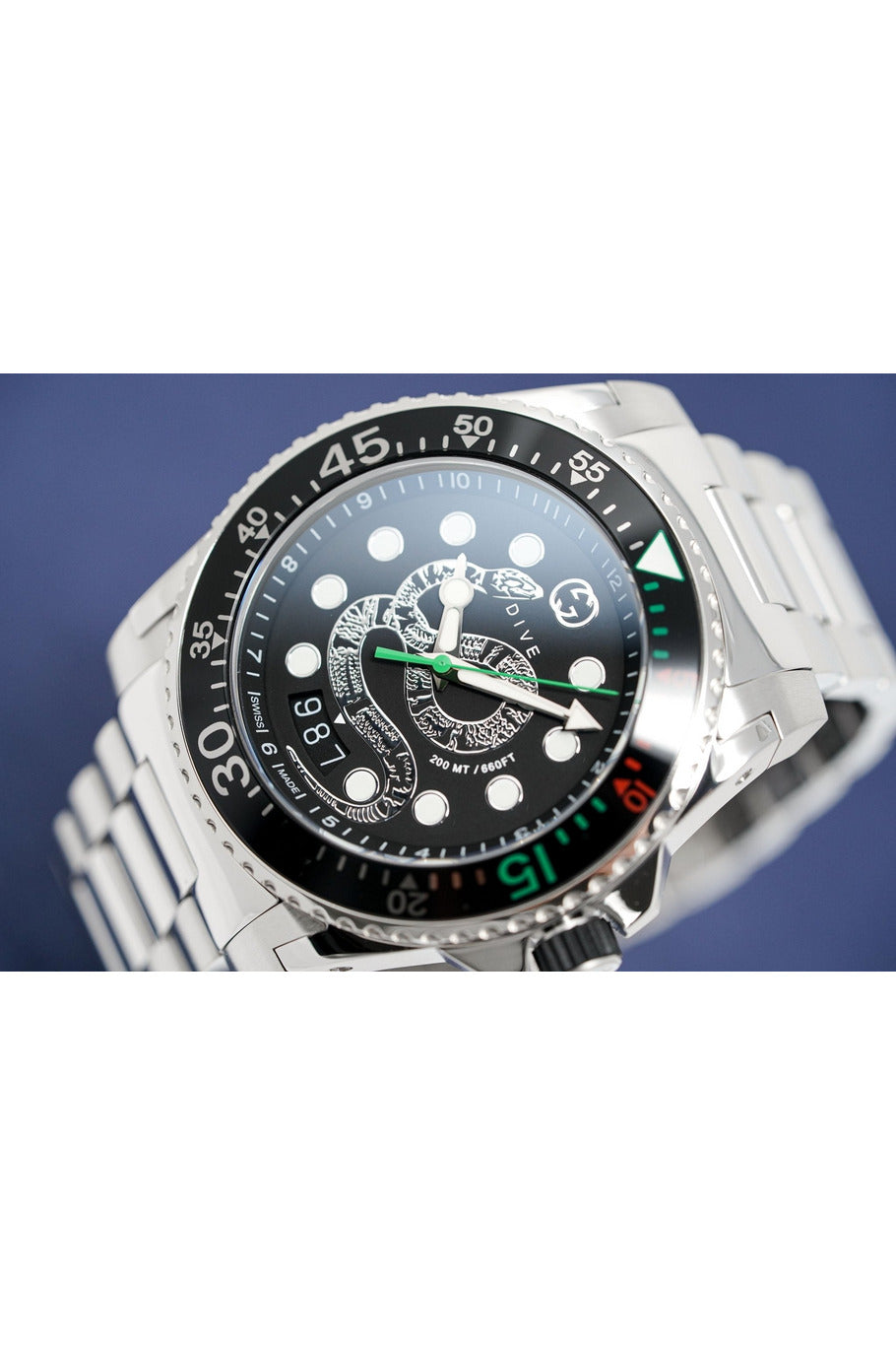 Buy Gucci Men's Swiss Made Quartz Stainless Steel Black Dial 45mm Watch YA136218 in Pakistan