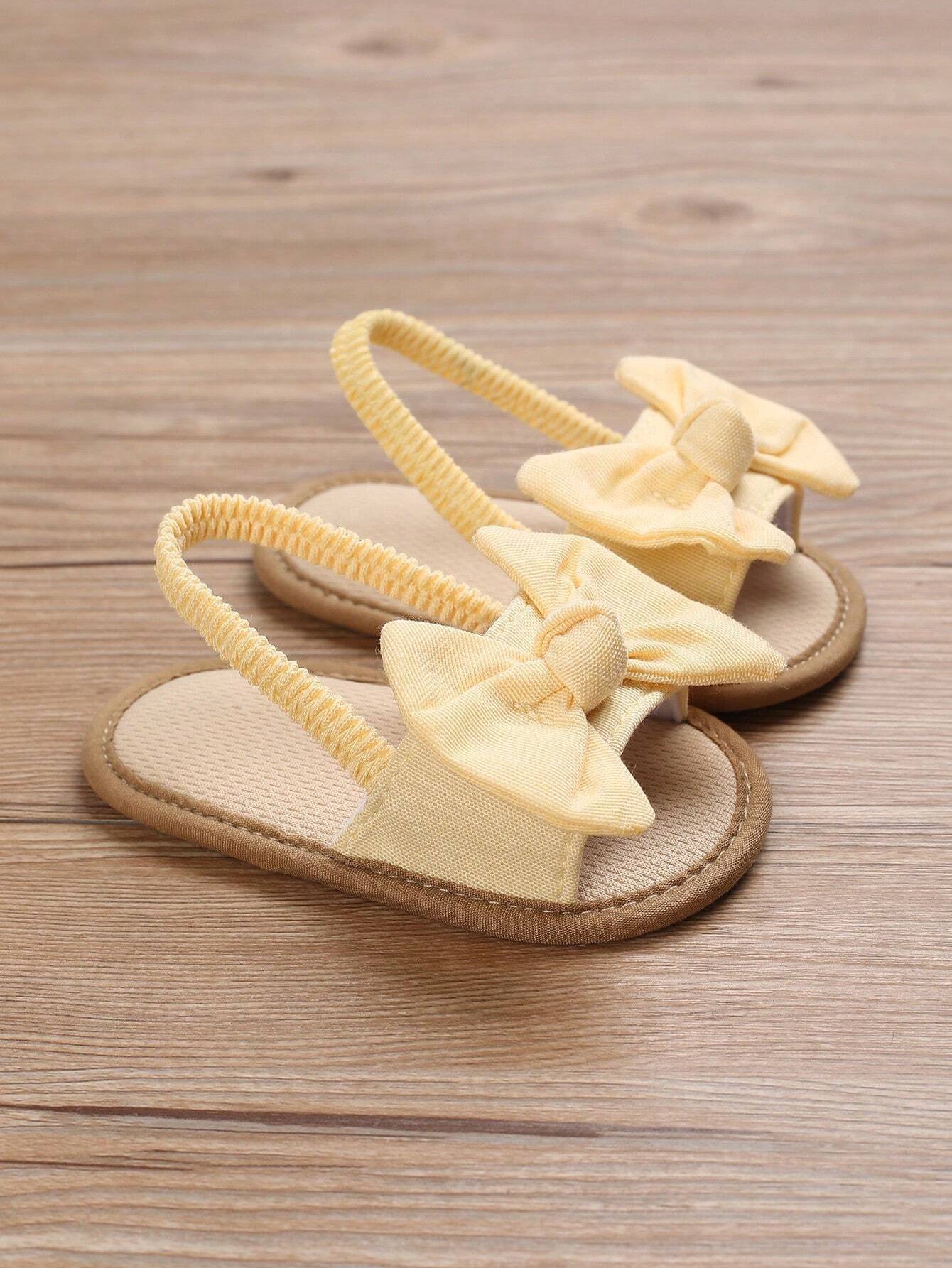 Buy SHEIN Summer Yellow Soft Sole Baby Sandals For Girls Aged 0-1 in Pakistan