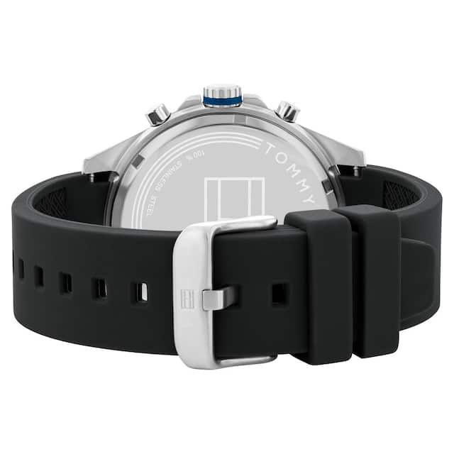 Buy Tommy Hilfiger Max Black Dial Black Rubber Strap Watch for Men - 1791971 in Pakistan