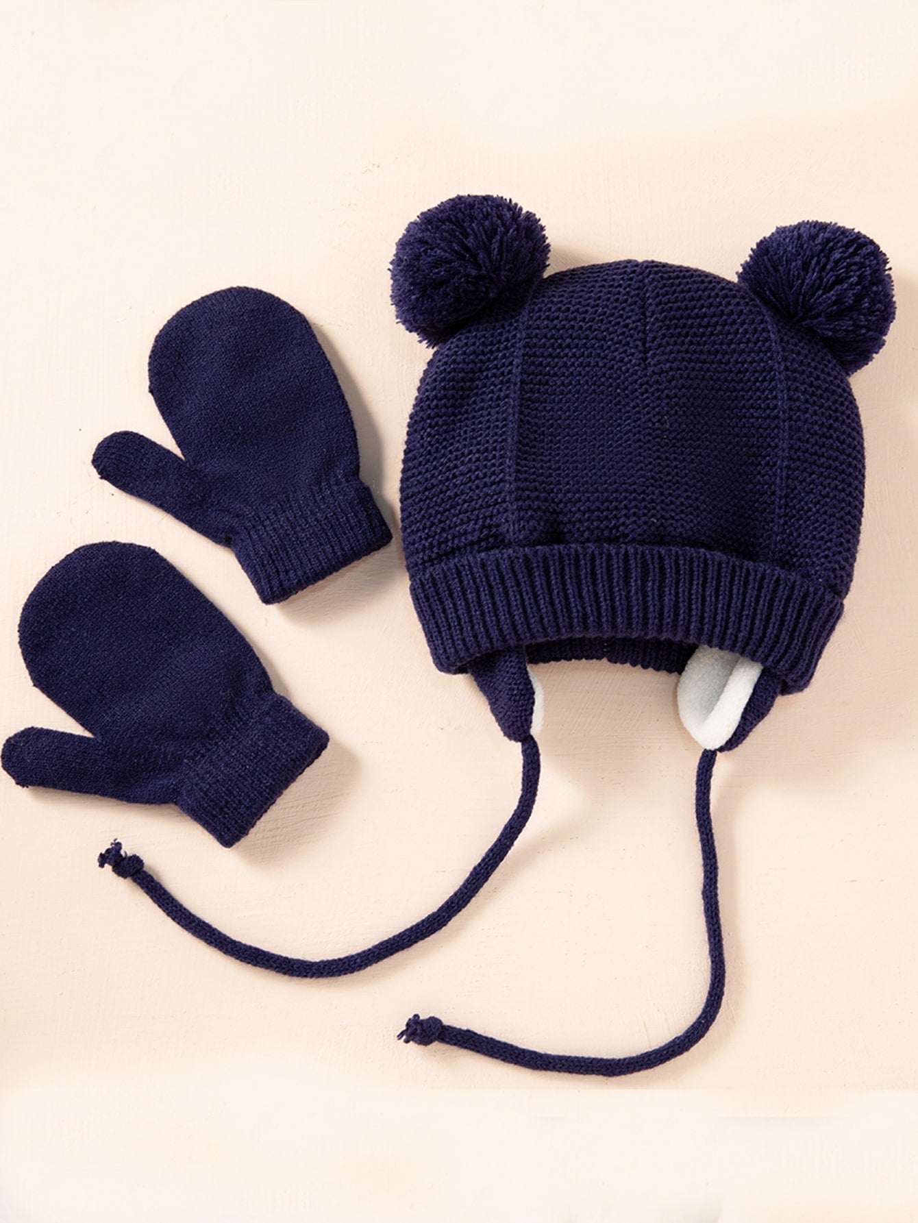 Buy SHEIN Toddler Girls Pom Pom Decor Hat & Gloves in Pakistan