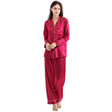 Buy Silk PJ Set - Red in Pakistan