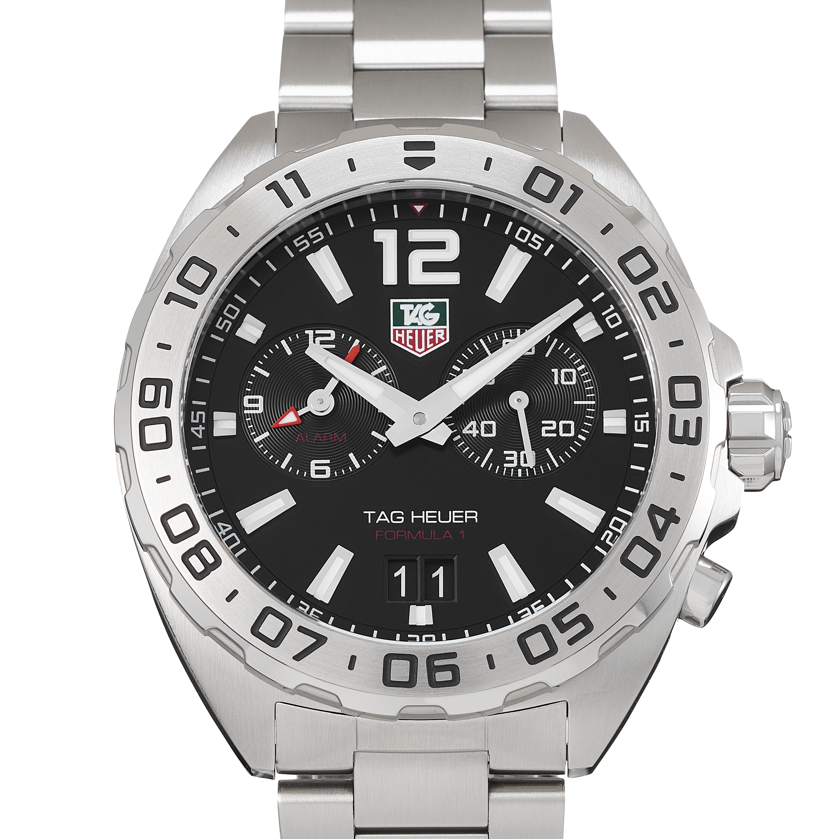 Buy Tag Heuer Formula 1 Black Dial Silver Steel Strap Watch for Men - WAZ111A.BA0875 in Pakistan