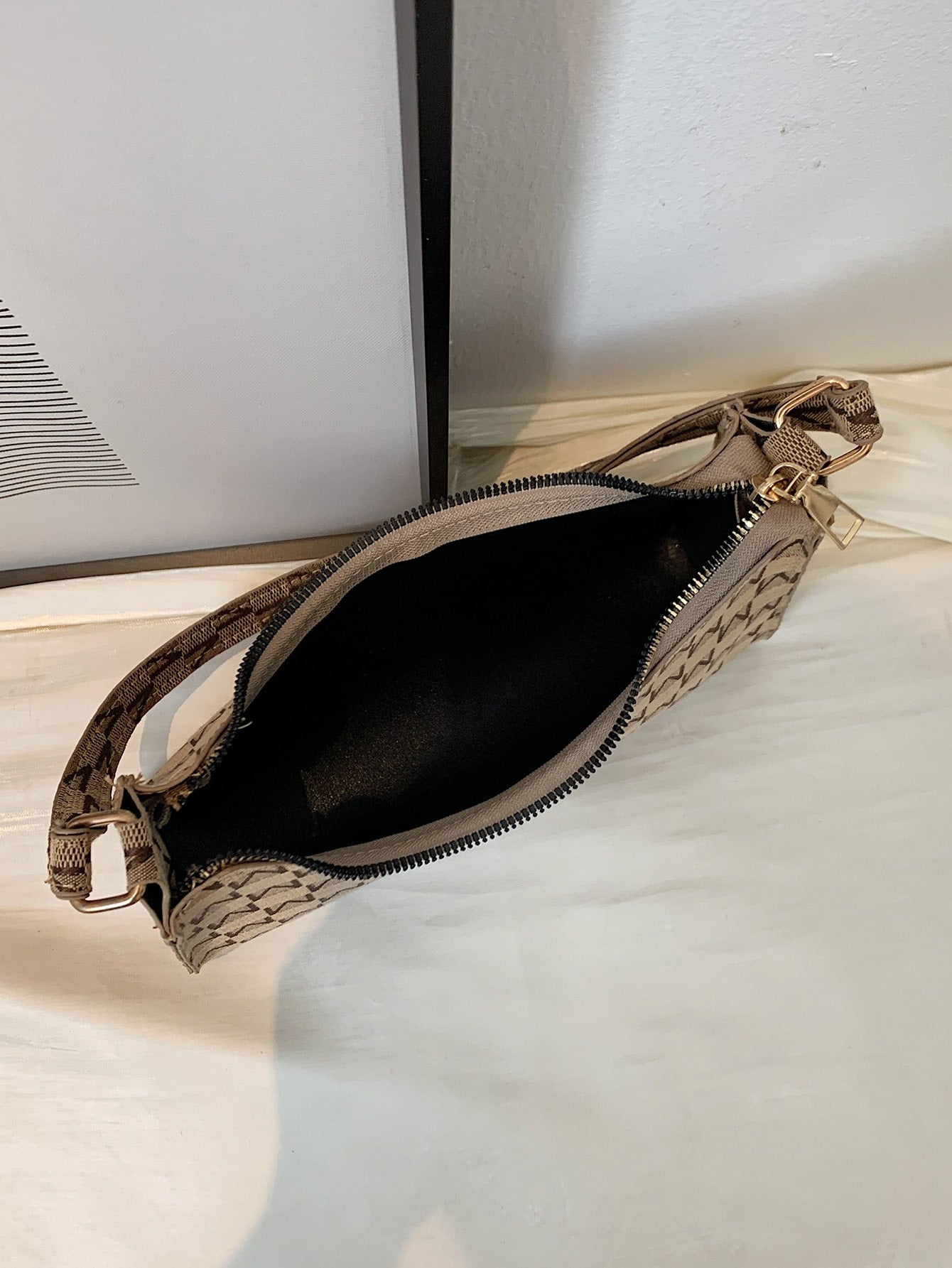 Buy SHEIN Letter Graphic Baguette Bag in Pakistan