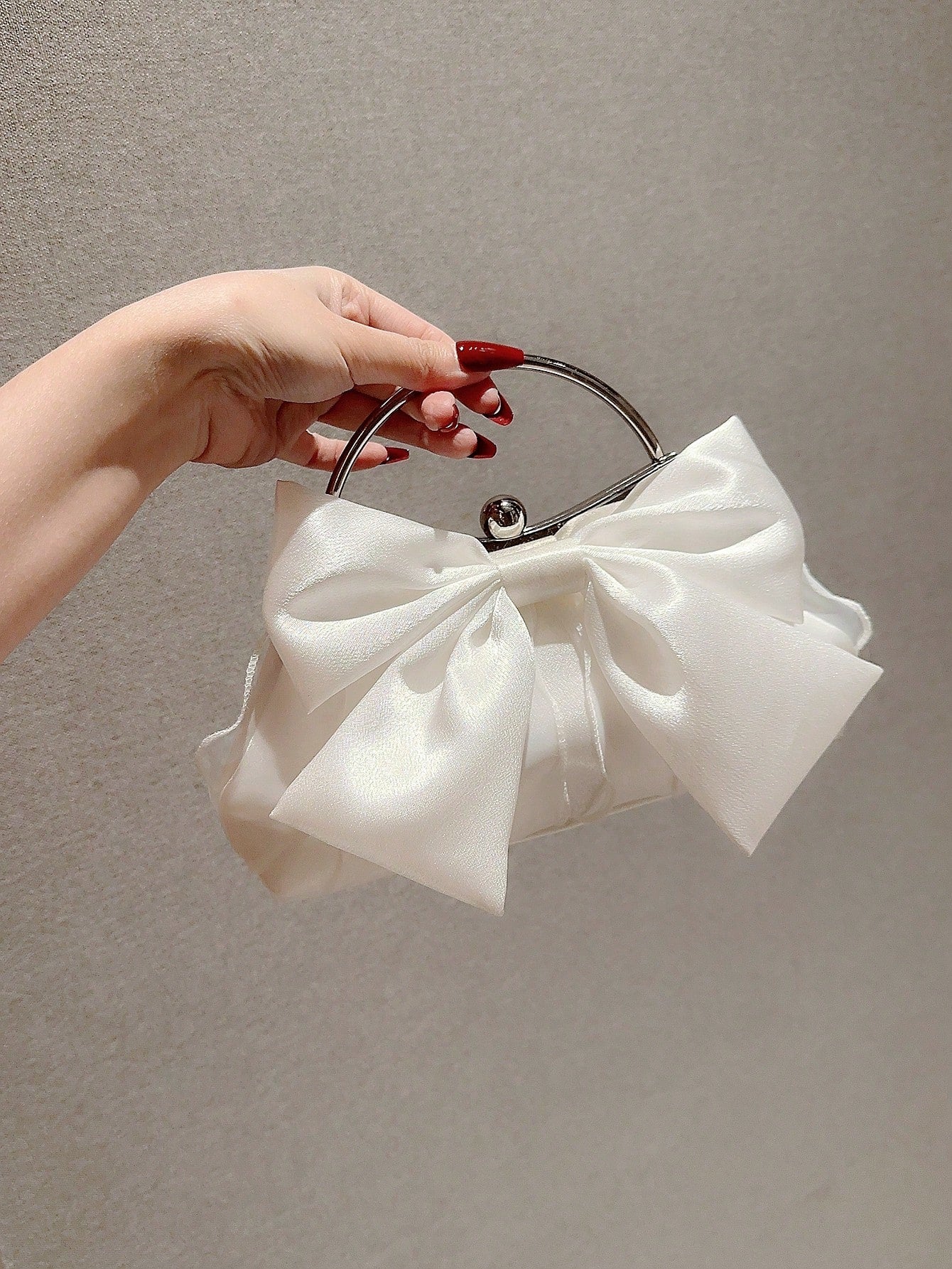 Buy SHEIN Fashionable Bow Decor Clip Evening Bag in Pakistan