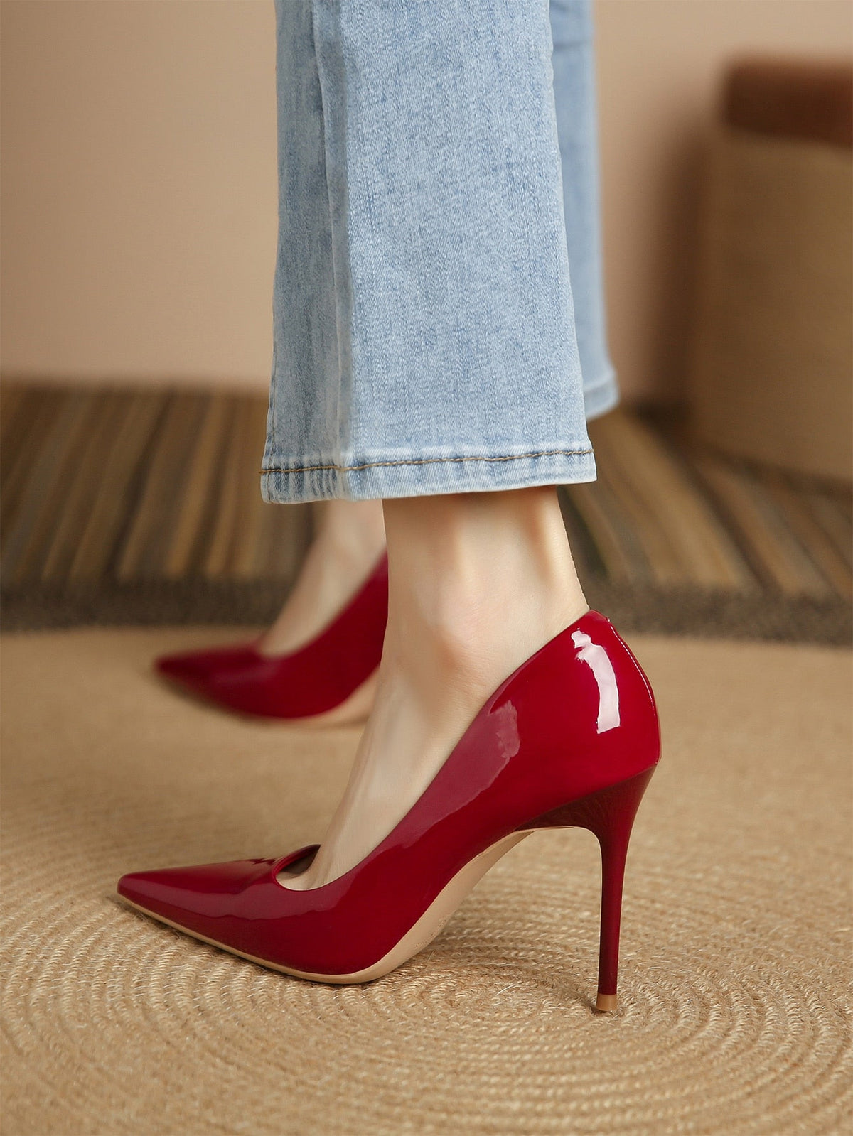 Buy SHEIN Women Point Toe Stiletto Heeled Pumps Funky Court Pumps in Pakistan