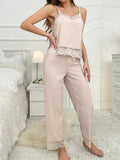 Buy SHEIN Women's Lace Patchwork Pajama Set in Pakistan