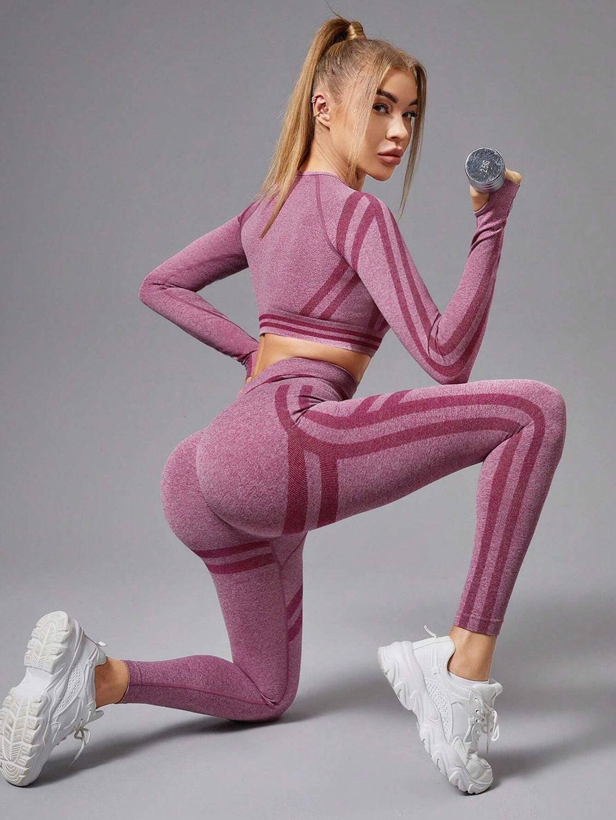 Buy SHEIN Yoga Basic Women's Color-block Breathable Comfortable Sports Suit in Pakistan