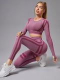 Buy SHEIN Yoga Basic Women's Color-block Breathable Comfortable Sports Suit in Pakistan