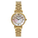 Buy Emporio Armani Classic Mother of Pearl Dial Gold Steel Strap Watch for Women - AR1907 in Pakistan