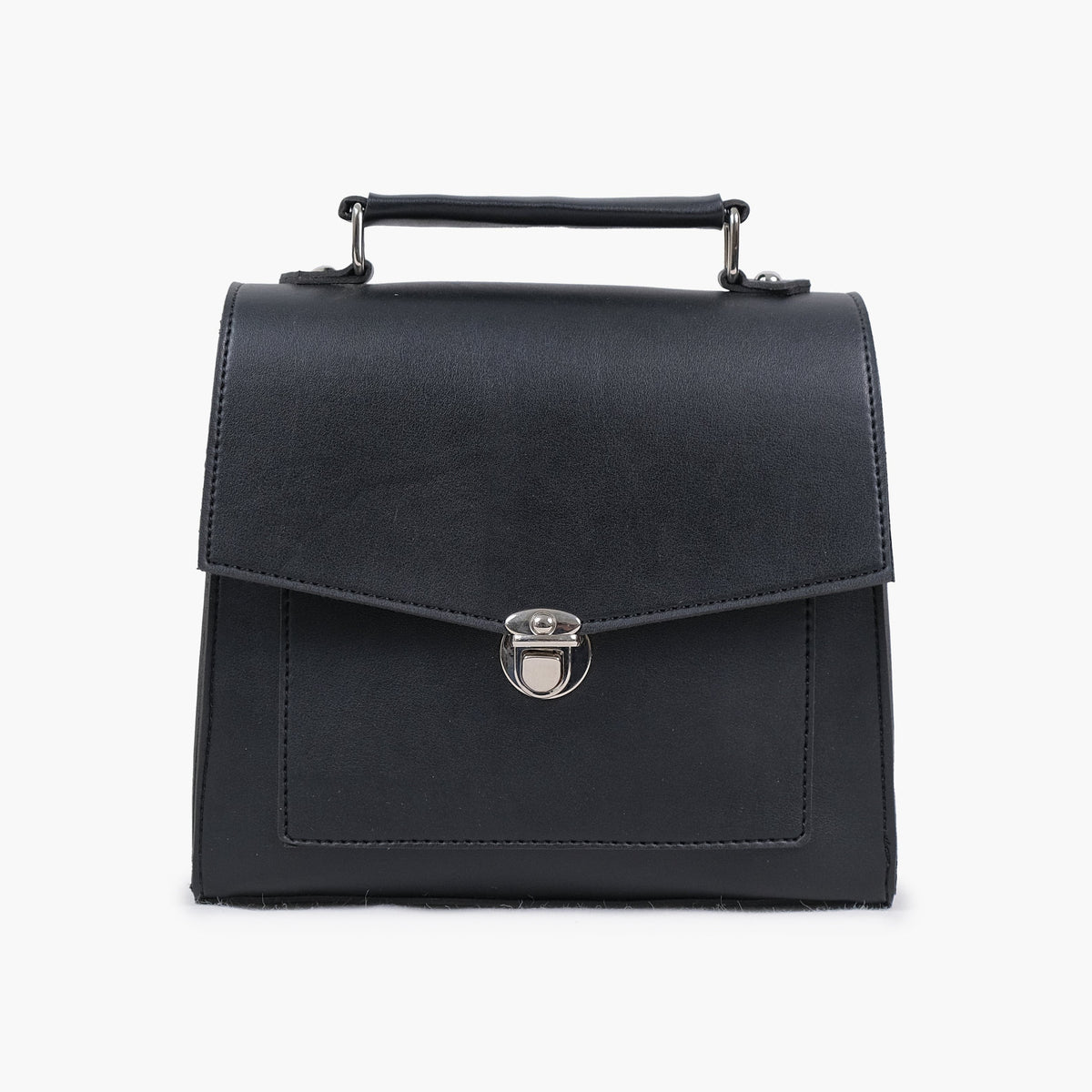 Buy Push Lock Messenger Bag - Black in Pakistan