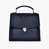 Buy Push Lock Messenger Bag - Black Suede in Pakistan