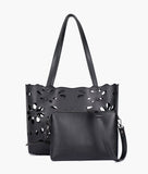 Buy Two Piece Floral Tote - Black in Pakistan