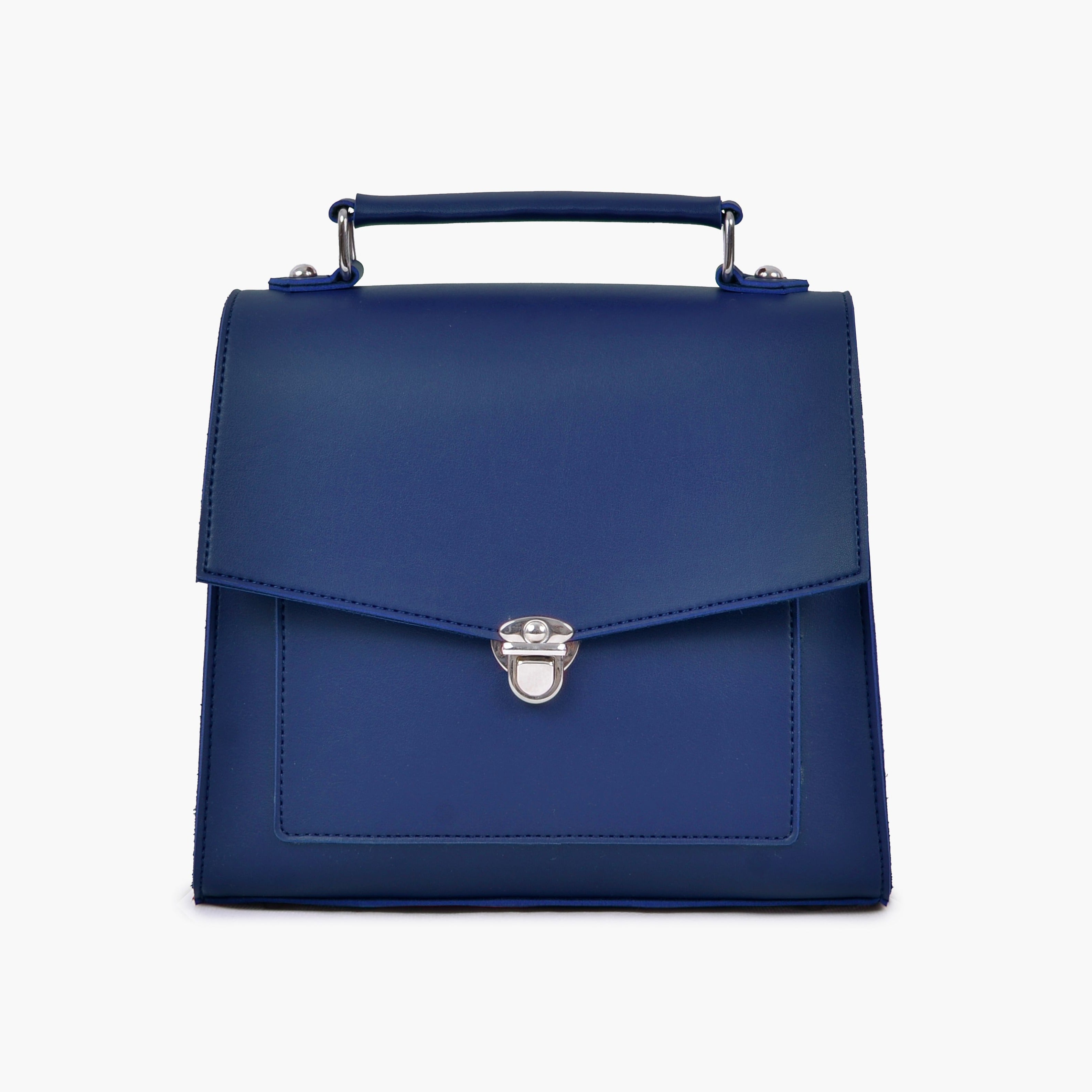 Buy Push Lock Messenger Bag - Blue in Pakistan