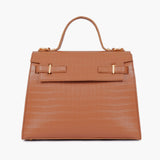 Buy Top Handle Crocodile Mini Bag - Brown in Pakistan