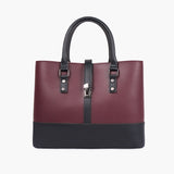Buy Multi Compartment Shoulder Bag - Burgundy And Black in Pakistan