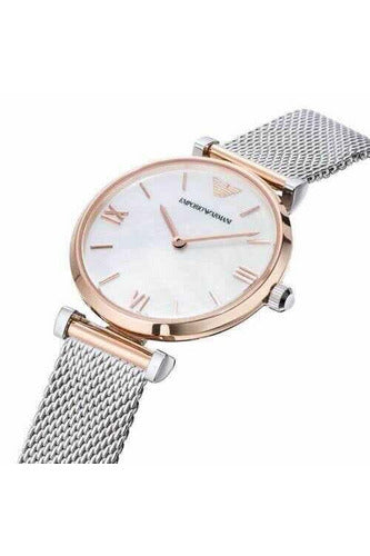 Buy Emporio Armani Women's Analog Stainless Steel Mother of pearl Dial 32mm Watch AR2067 in Pakistan