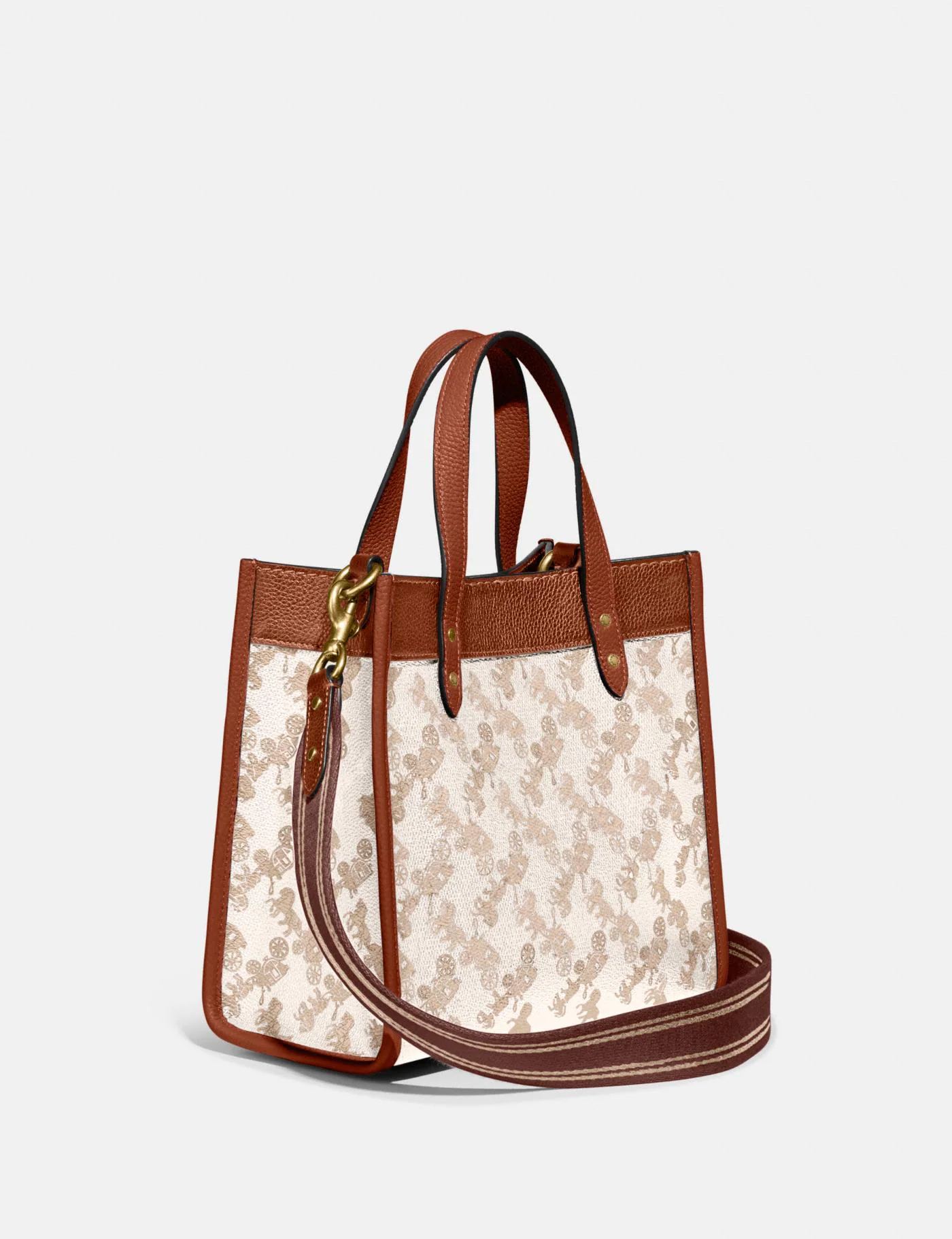 Buy Coach Field Tote In Signature Canvas With Horse And Carriage Print Bag Small in Pakistan