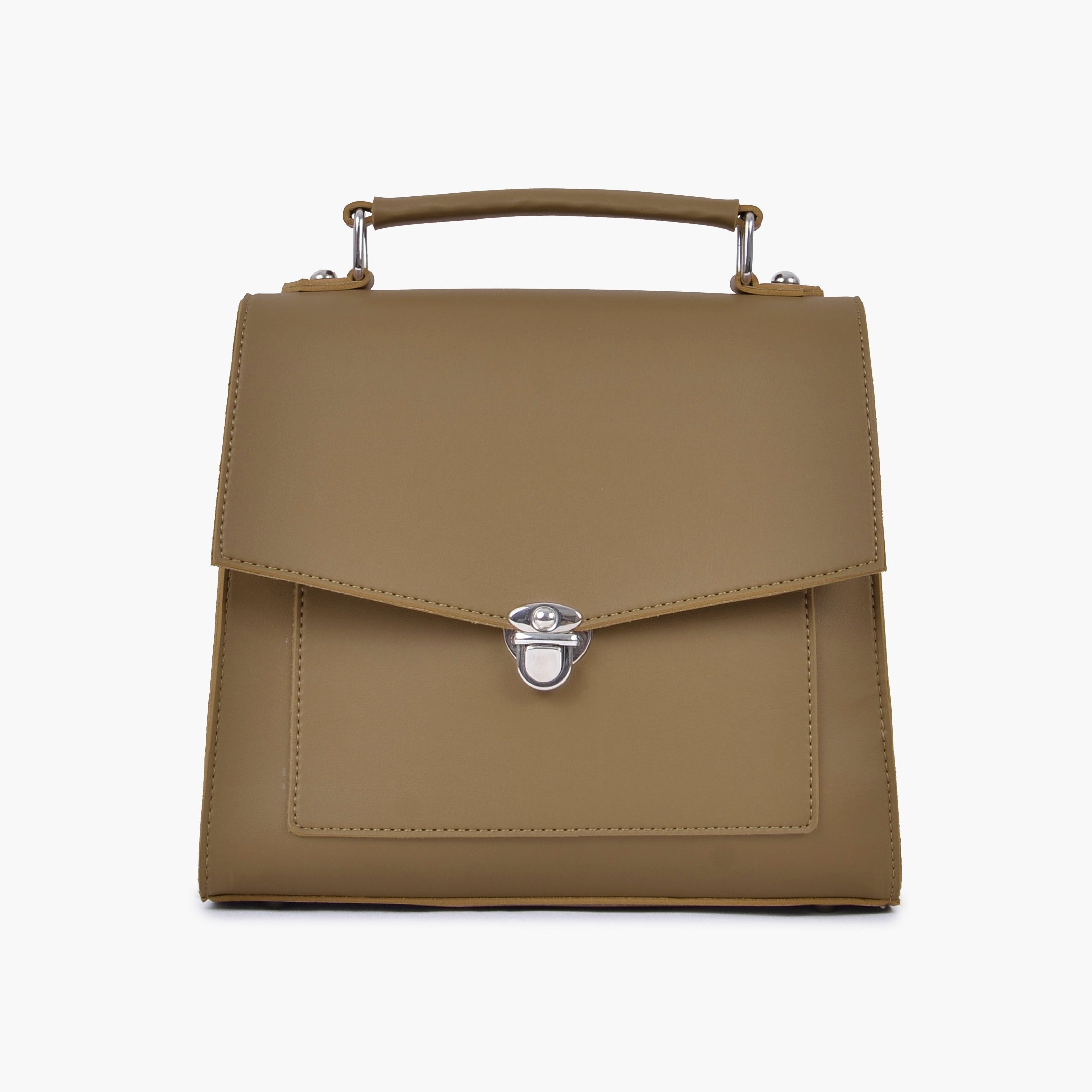 Buy Push Lock Messenger Bag - Coffee in Pakistan