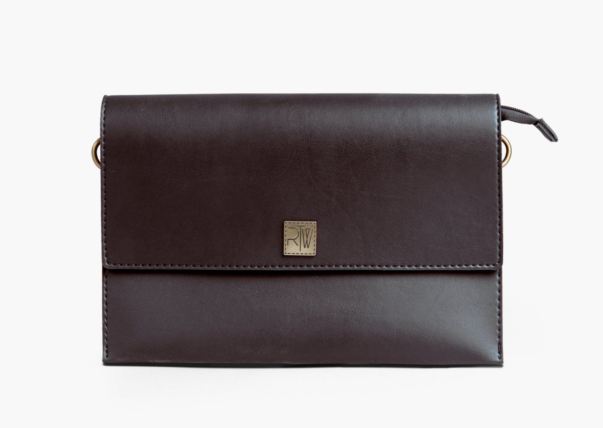 Buy Envelope Shoulder Bag - Dark Brown in Pakistan