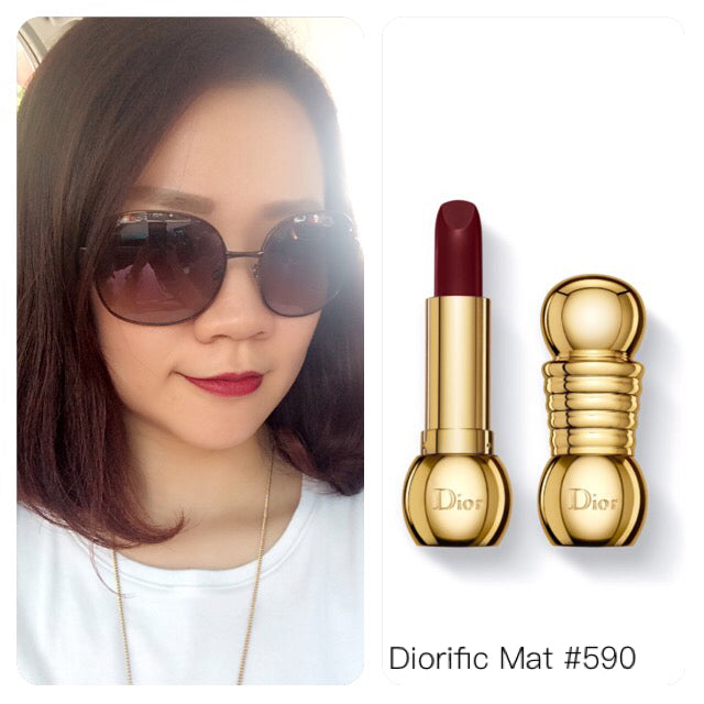 Buy Dior ific Mat Velvet Colour Lipstick - 590 Troublante in Pakistan