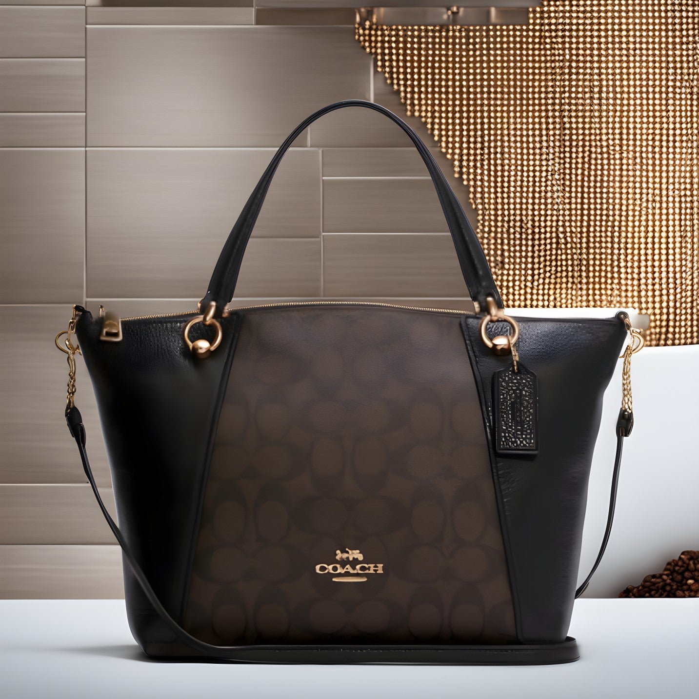 Buy Coach Kacey Satchel in Signature Canvas Bag Small in Pakistan