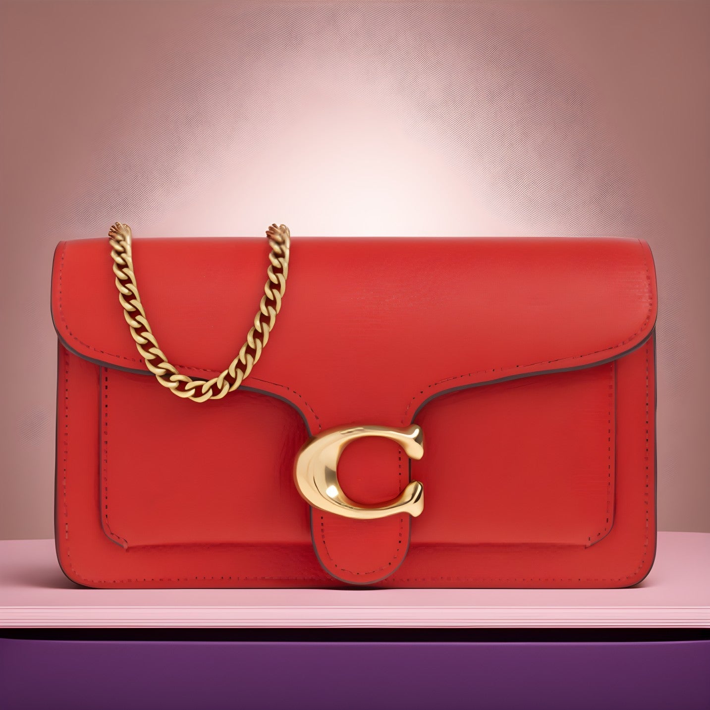 Buy Coach Chain Plain Leather Bridal Logo Bag in Pakistan