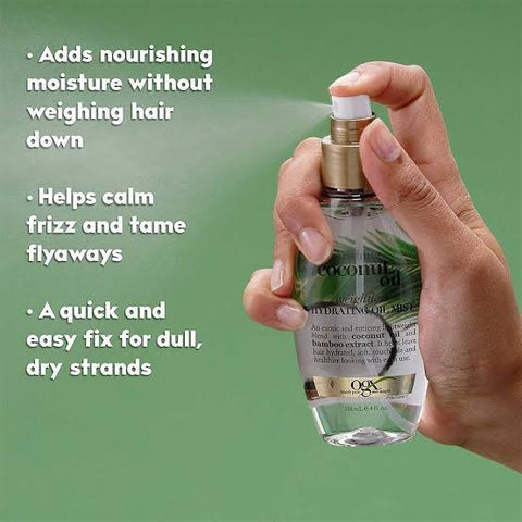 Buy OGX Nourishing + Coconut Oil Weightless Hydrating Oil Mist - 118ml in Pakistan