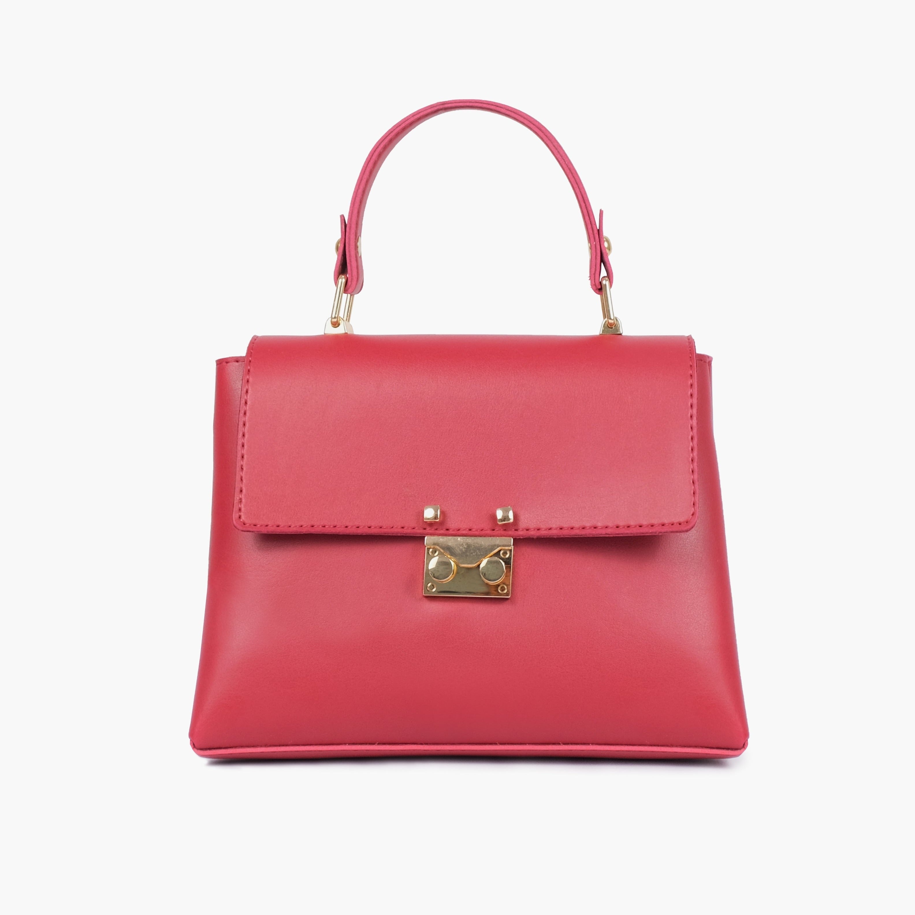 Buy Mini Top Handle Bag - Maroon in Pakistan