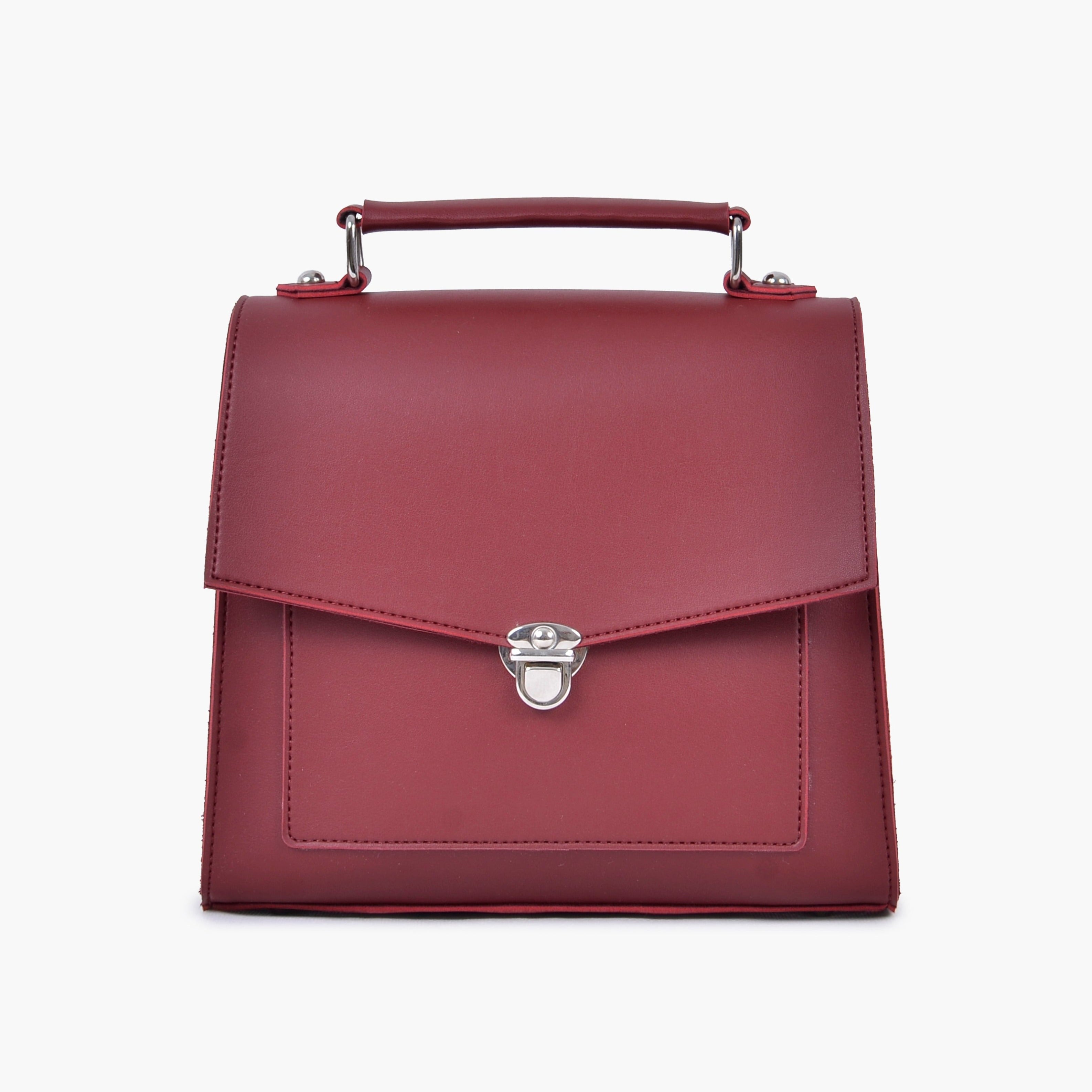 Buy Push Lock Messenger Bag - Maroon in Pakistan